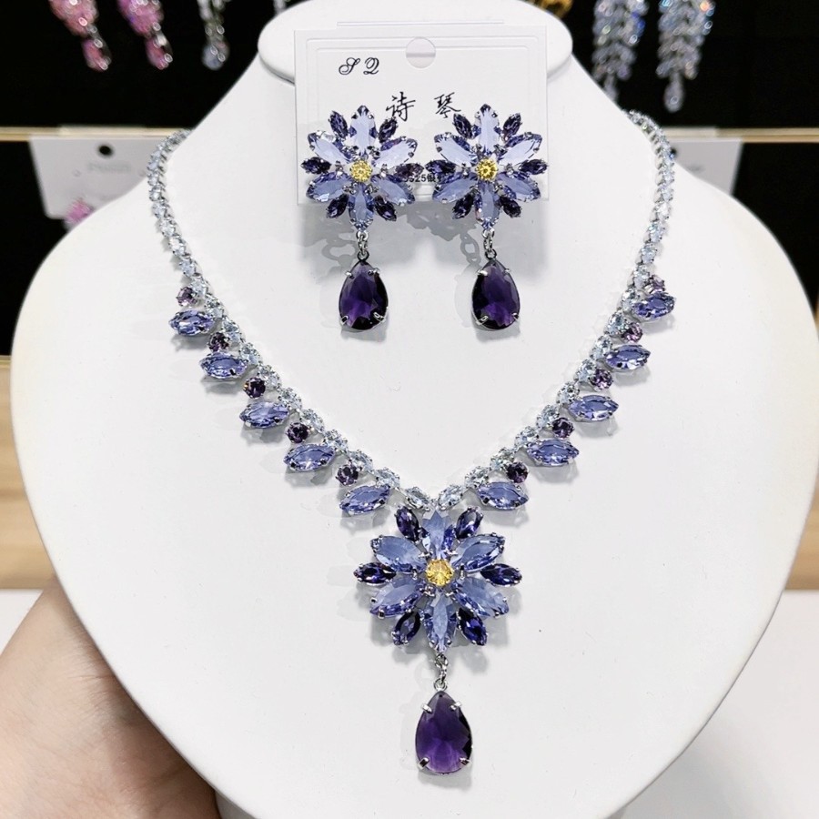 GSZ Elegant Zircon Jewelry Sets  01