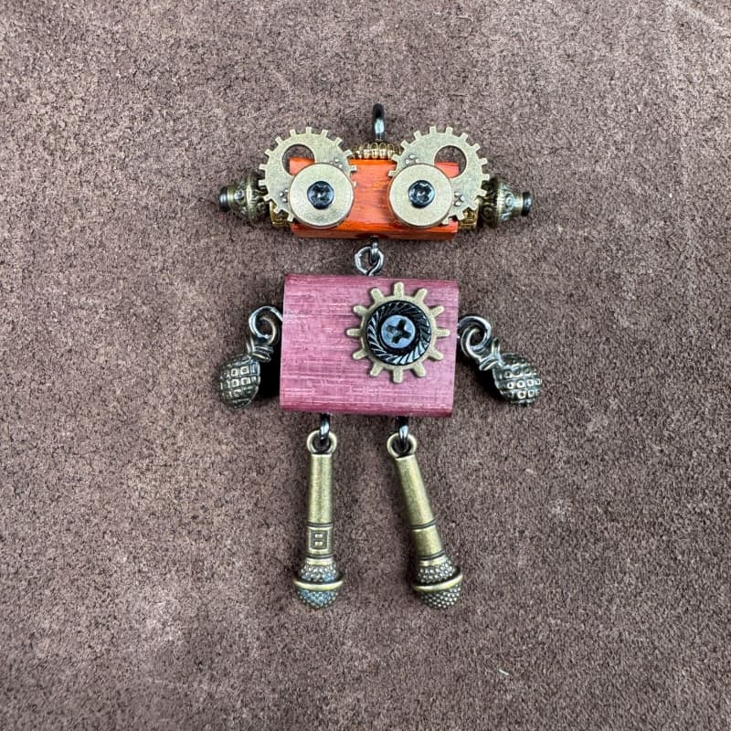 JQR Handmade Robot Pendant 01