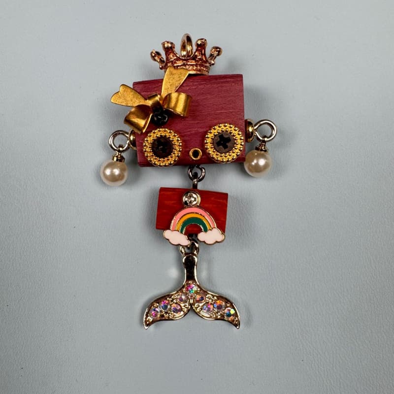 JQR Handmade Robot Pendant 02