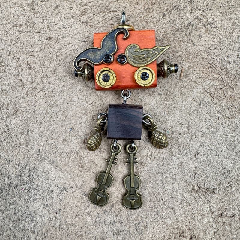 JQR Handmade Robot Pendant 03