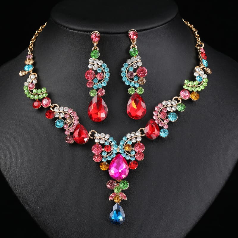 ZC Alloy Glass Jewelry Sets 01