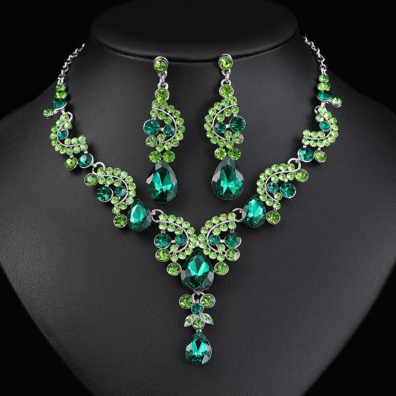 ZC Alloy Glass Jewelry Sets 01