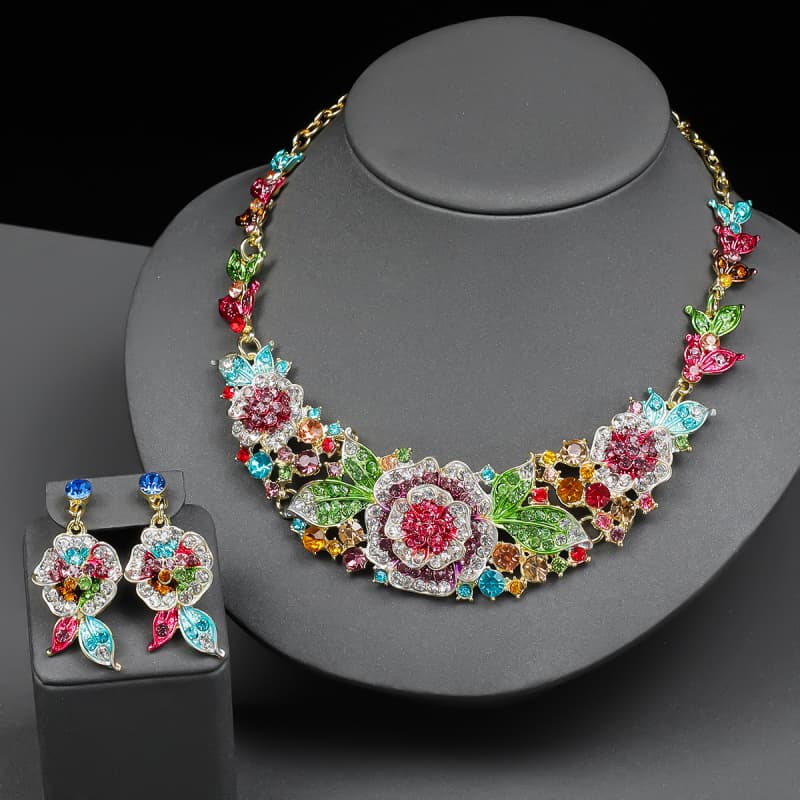 ZC Alloy Glass Jewelry Sets 02