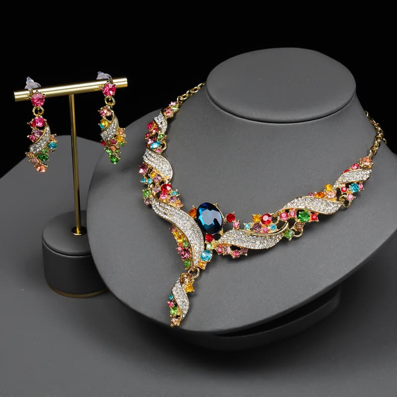 ZC Alloy Glass Jewelry Sets 03