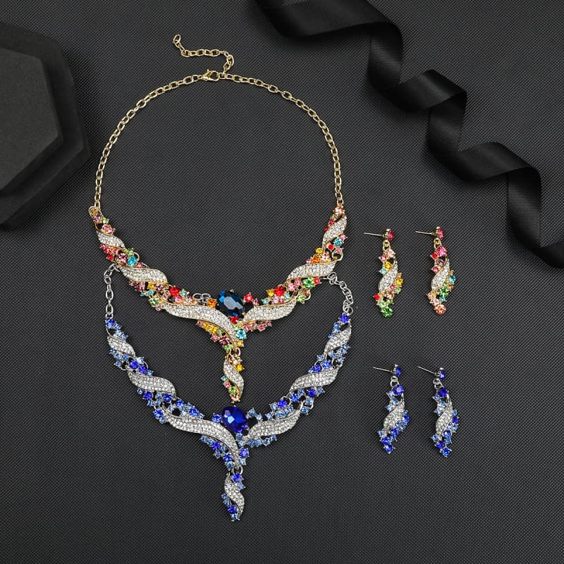 ZC Alloy Glass Jewelry Sets 03
