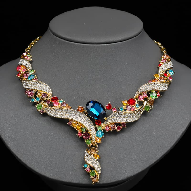 ZC Alloy Glass Jewelry Sets 03