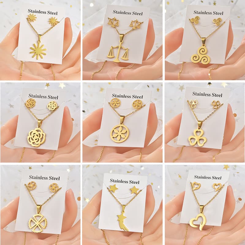 YXA Stainless Steel Jewelry Sets 02