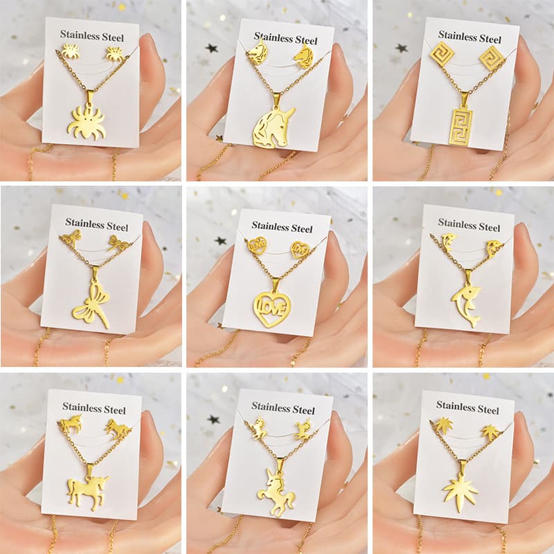 YXA Stainless Steel Jewelry Sets 03