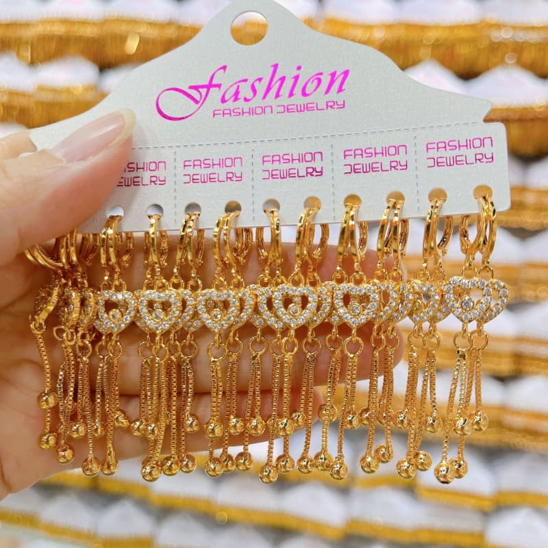 ZZ Gold-plated Earring Sets 02