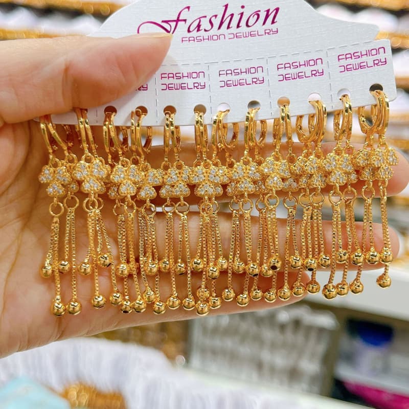 ZZ Gold-plated Earring Sets 02