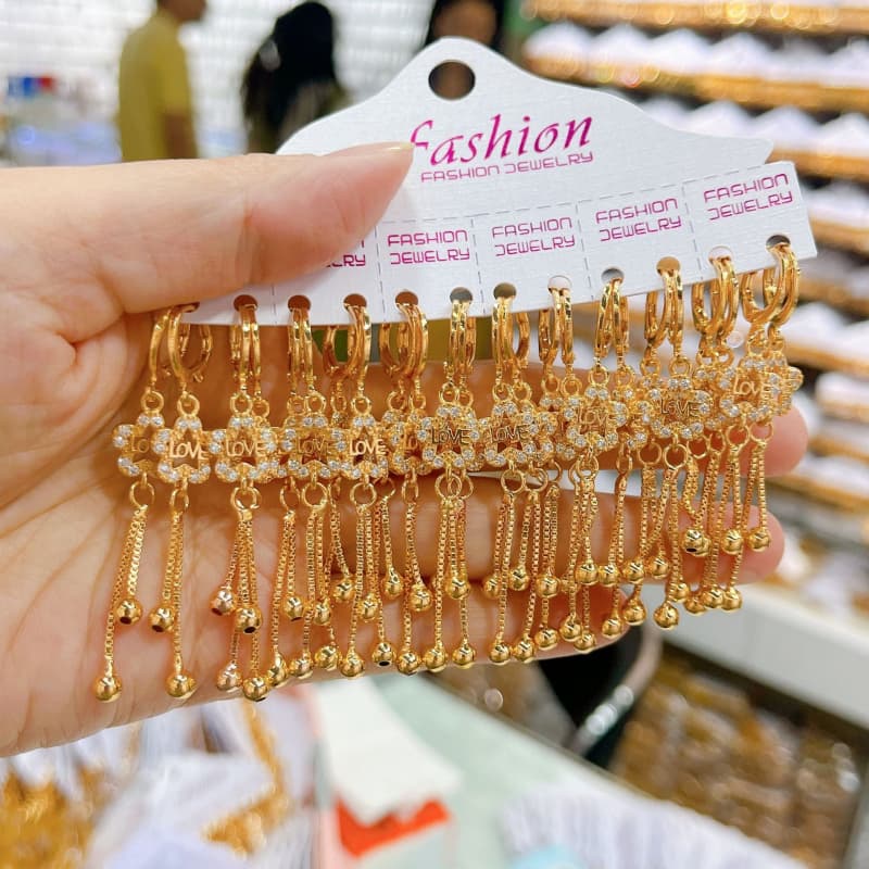 ZZ Gold-plated Earring Sets 02