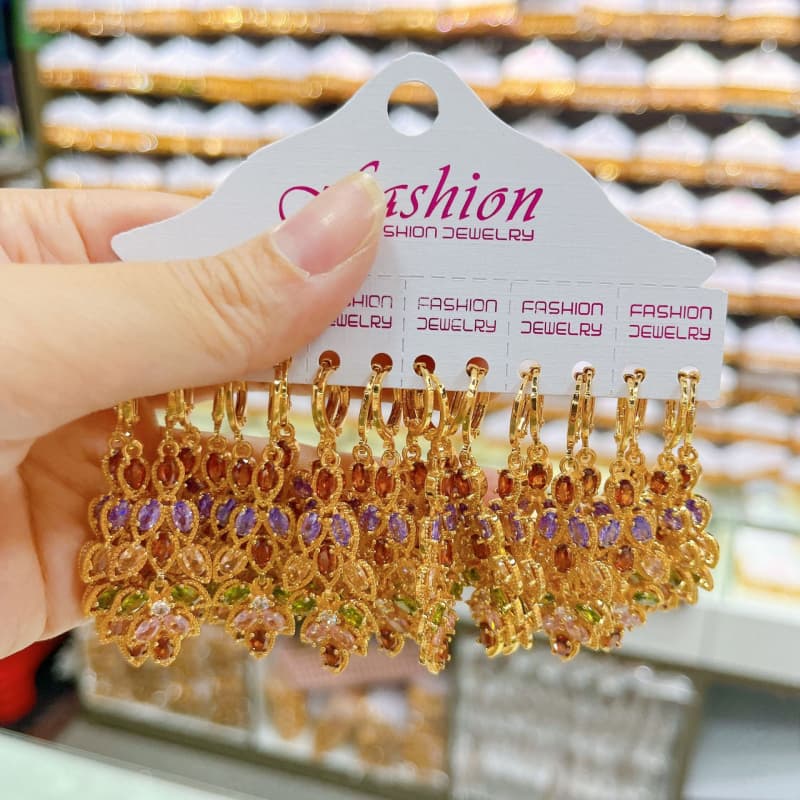 ZZ Gold-plated Earring Sets 03