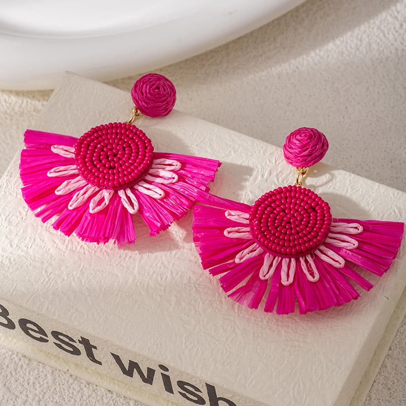QHA Holiday-style Rafi Grass Earrings 02