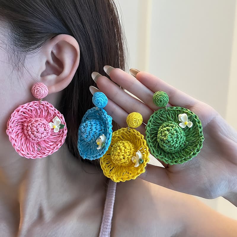 QHA Holiday-style Rafi Grass Earrings 03