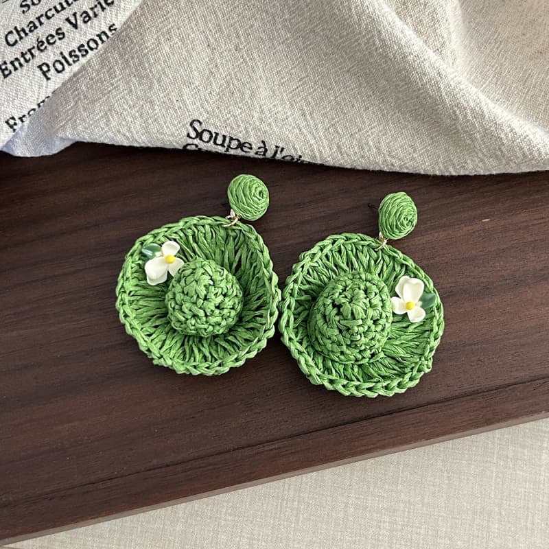 QHA Holiday-style Rafi Grass Earrings 03