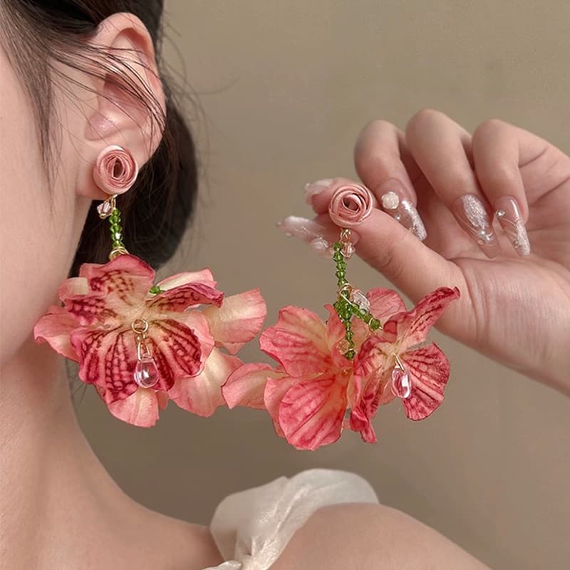  WLA Elegant Flower Earrings 03<