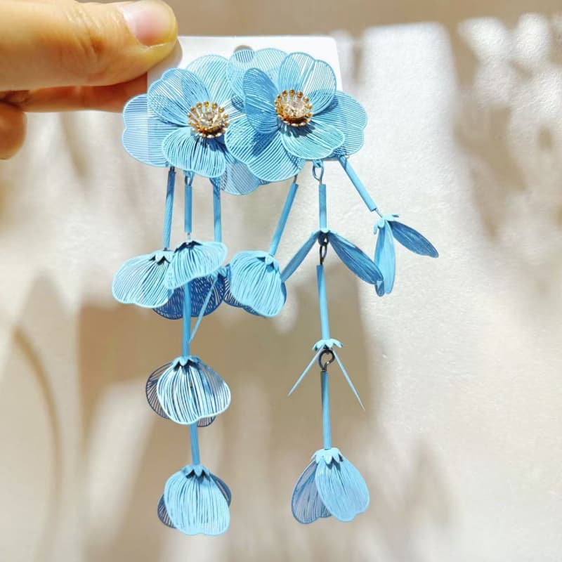 MLA Hollowed-out Metal Earrings 03